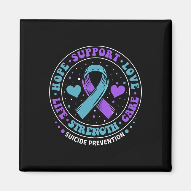 Suicide Prevention Hope Support Love Life Suicide  Magnet (Front)