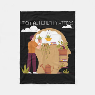 Suicide Prevention - Mental Health Awareness 0  Fleece Blanket