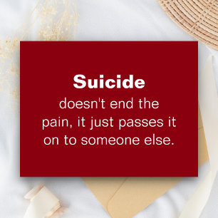 Suicide Prevention Quote Postcard