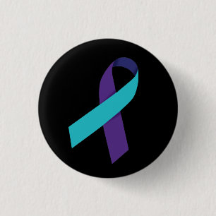 Suicide Prevention Ribbon 3 Cm Round Badge