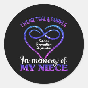 Suicide Prevention Shirt  Classic Round Sticker