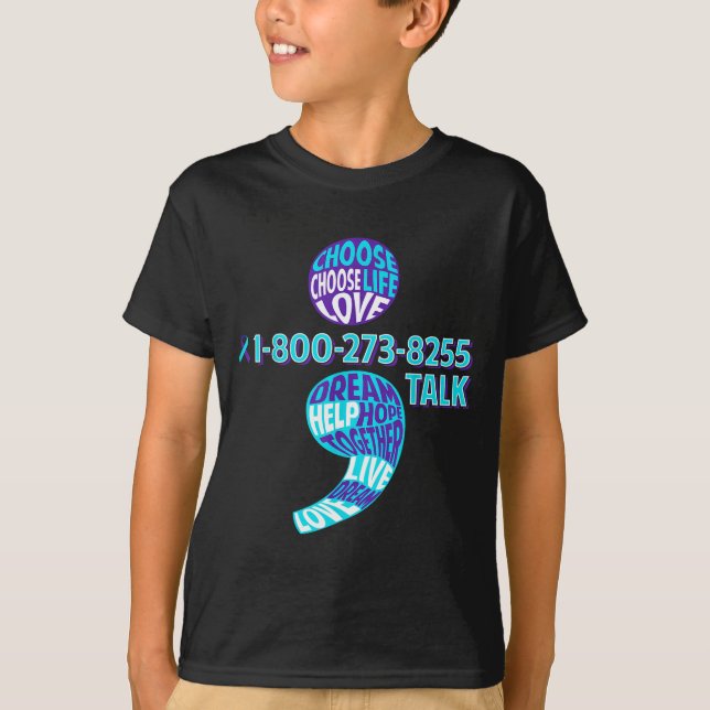 Suicide Prevention Shirt Semicolon Mental Health A (Front)