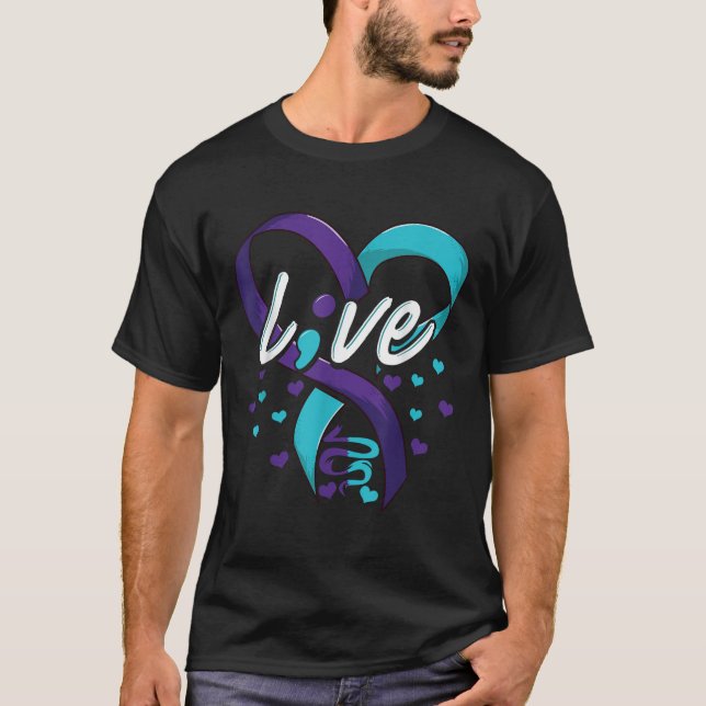 Suicide Prevention Shirt Semicolon Suicide Awarene (Front)