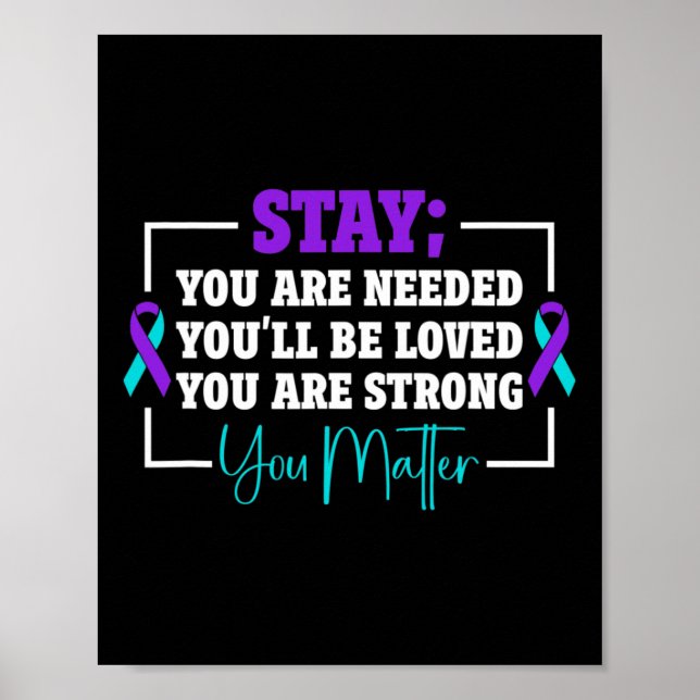 Suicide Prevention Suicide Awareness 1  Poster (Front)