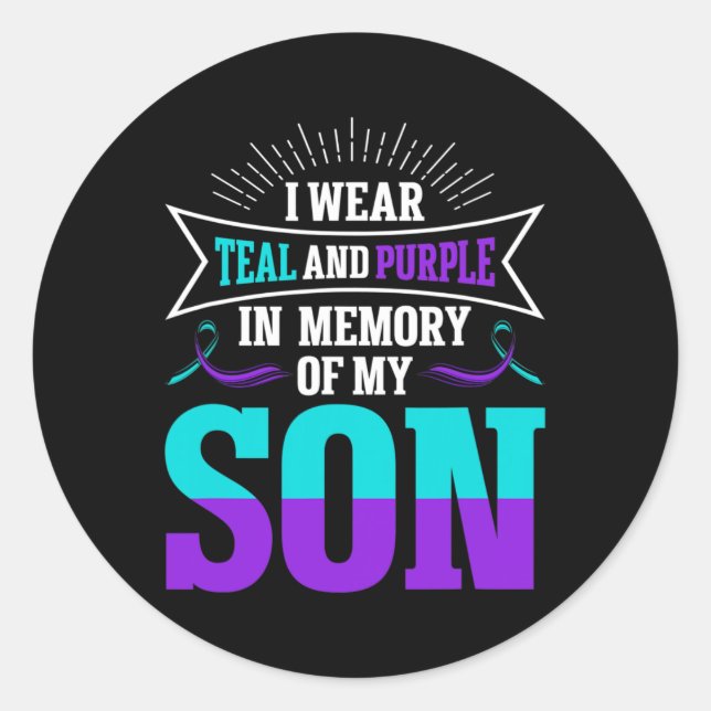 Suicide Prevention Suicide Awareness  Classic Round Sticker (Front)