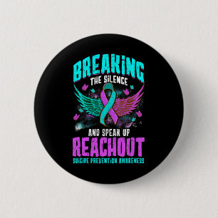 Suicide Prevention Suicide Awareness Ribbon  6 Cm Round Badge