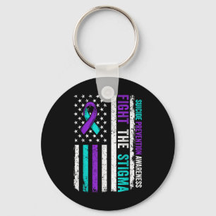 Suicide Prevention Support Fight Stigma Suicide Aw Key Ring