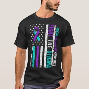 Suicide Prevention Support Fight Stigma Suicide Aw T-Shirt