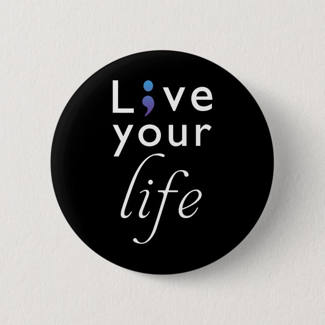 Suicide Prevention Support Teacher  6 Cm Round Badge (Front)
