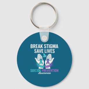 Suicide Prevention Suprt Break Stigma Suicide Awar Key Ring
