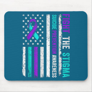 Suicide Prevention Suprt Fight Stigma Suicide Awar Mouse Pad