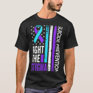 Suicide Prevention Suprt Fight The Stigma Vintage T-Shirt