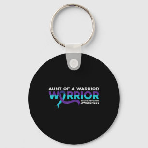Suicide Prevention Teal Purple Awareness Aunt Of A Key Ring