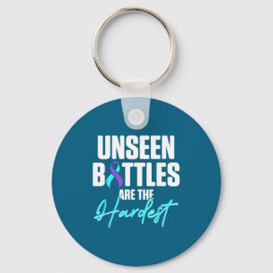 Suicide Prevention Warrior Mental Health Awareness Key Ring