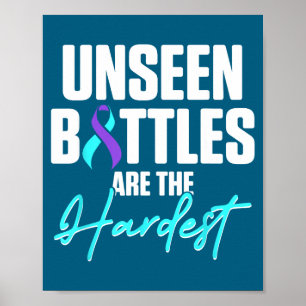 Suicide Prevention Warrior Mental Health Awareness Poster