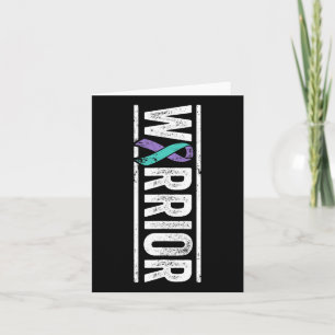 Suicide Prevention Warrior - Sideways Awareness Ri Card