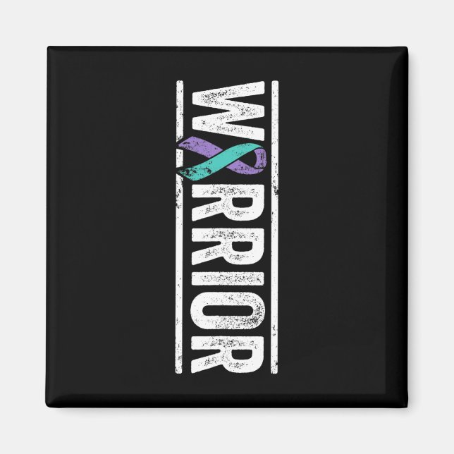 Suicide Prevention Warrior - Sideways Awareness Ri Magnet (Front)