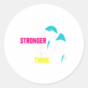 Suicide Prevention Week You Are Stronger Than You Classic Round Sticker