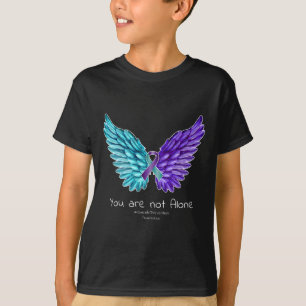 Suicide Prevention Wings And Ribbon Suicide Awaren T-Shirt