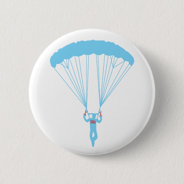 suicide skydive 6 cm round badge (Front)