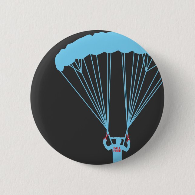 suicide skydive 6 cm round badge (Front)