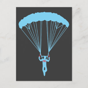 suicide skydive postcard