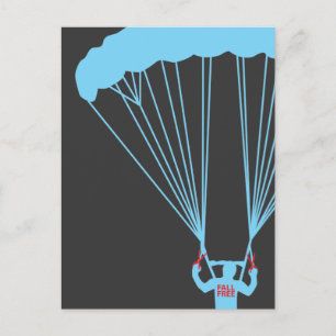 suicide skydive postcard