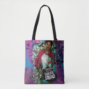 Suicide Squad Amanda Waller Character Graffiti Tote Bag
