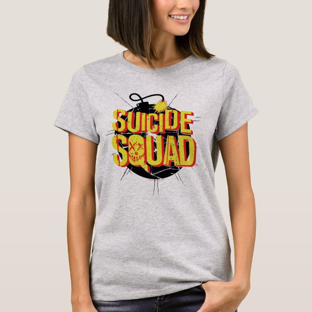 Suicide Squad | Bomb Logo 3 T-Shirt (Front)