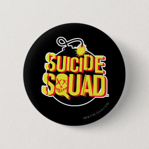 Suicide Squad   Bomb Logo 6 Cm Round Badge