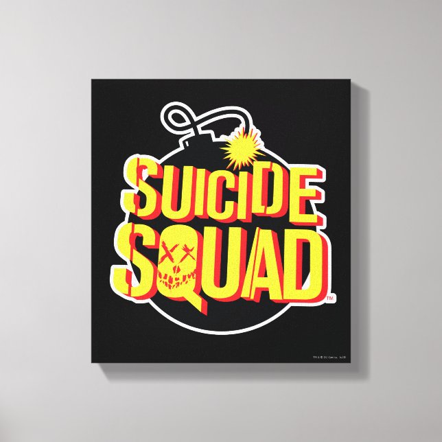 Suicide Squad | Bomb Logo Canvas Print (Front)