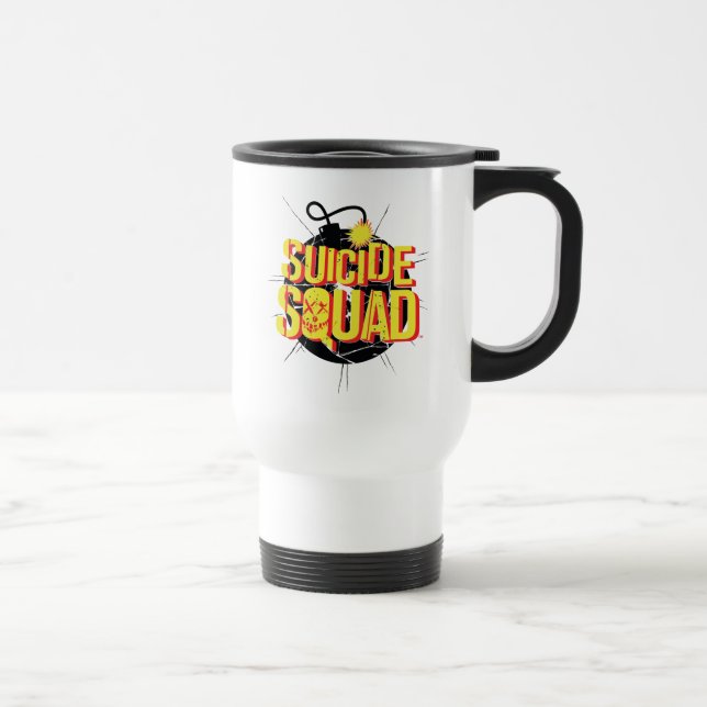Suicide Squad | Bomb Logo Travel Mug (Right)