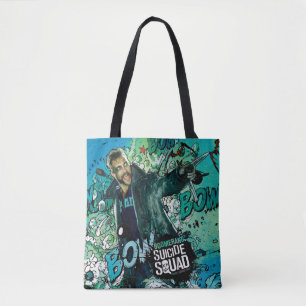 Suicide Squad   Boomerang Character Graffiti Tote Bag