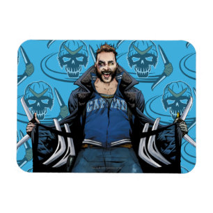 Suicide Squad   Boomerang Comic Book Art Magnet