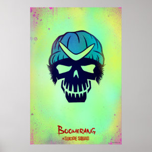 Suicide Squad   Boomerang Head Icon Poster