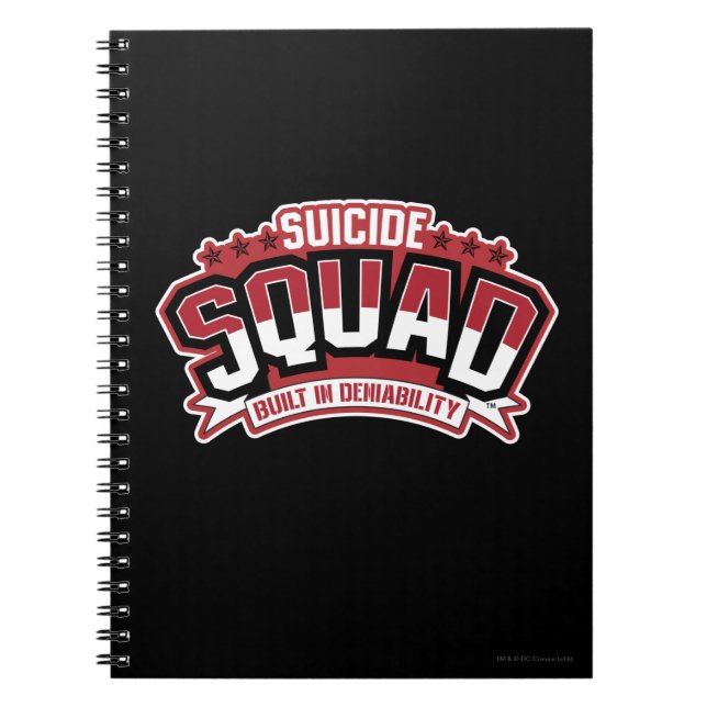 Suicide Squad | Built In Deniability Spiral Notebook (Front)
