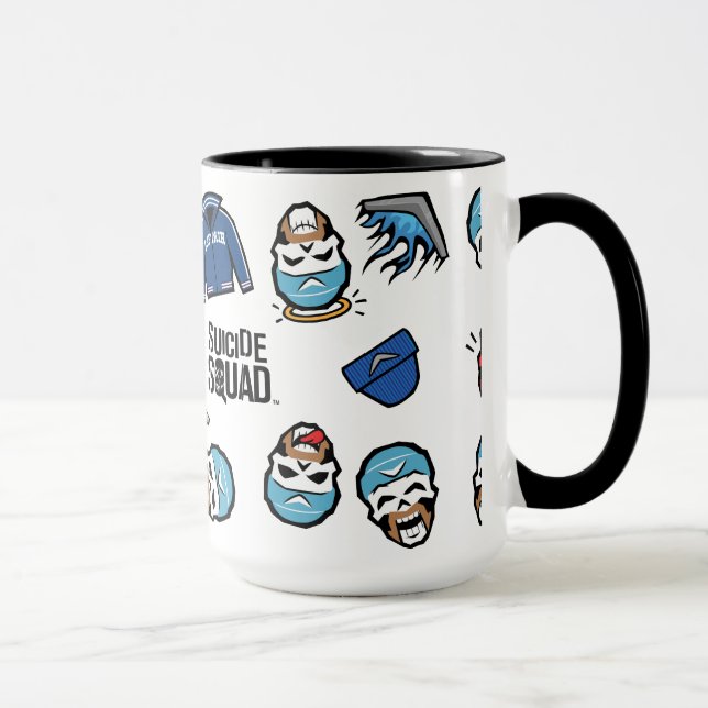 Suicide Squad | Captain Boomerang Emoji Pattern Mug (Right)