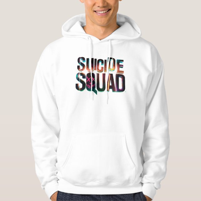 Suicide Squad | Colourful Glow Logo Hoodie (Front)