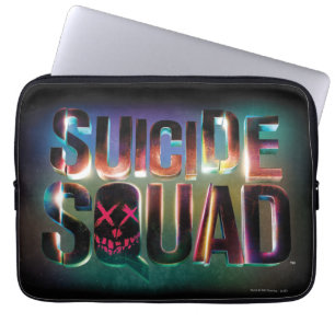 Suicide Squad Colourful Glow Logo Laptop Sleeve