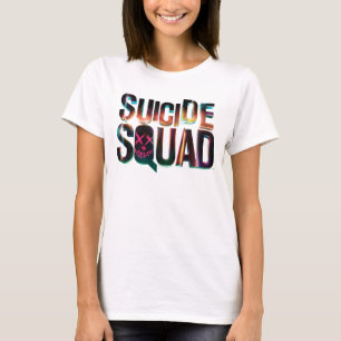 Suicide Squad Colourful Glow Logo T-Shirt