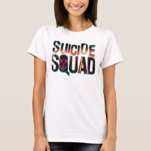 Suicide Squad Colourful Glow Logo T-Shirt