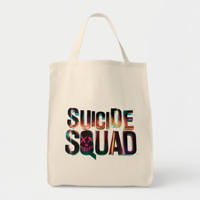 Suicide Squad | Colourful Glow Logo Tote Bag (Front)