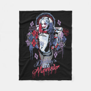 Suicide Squad Daddys Little Monster Fleece Blanket