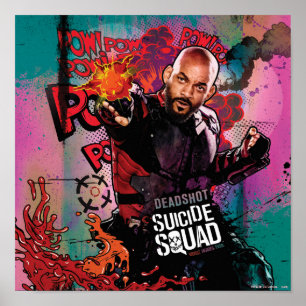 Suicide Squad   Deadshot Character Graffiti Poster