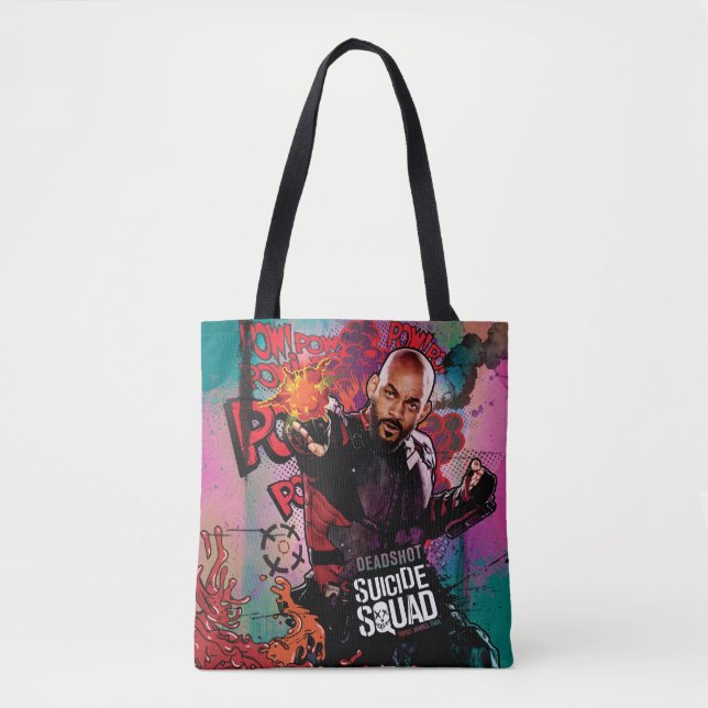 Suicide Squad | Deadshot Character Graffiti Tote Bag (Front)