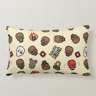 Suicide Squad   Deadshot Emoji Pattern Lumbar Cushion