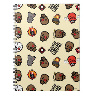 Suicide Squad Deadshot Emoji Pattern Spiral Notebook