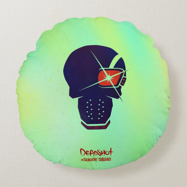 Suicide Squad | Deadshot Head Icon Round Cushion (Front)