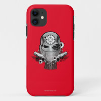 Suicide Squad | Deadshot Mask & Guns Tattoo Art