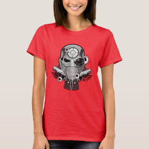 Suicide Squad   Deadshot Mask & Guns Tattoo Art T-Shirt